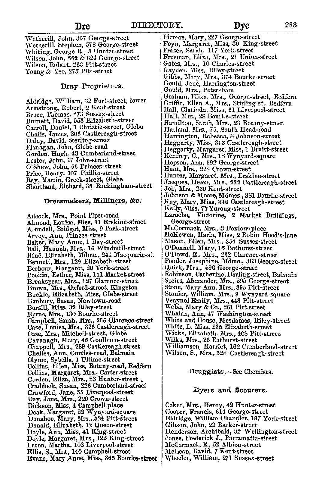 IHR New South Wales Family History, SANDS 1863 Index
